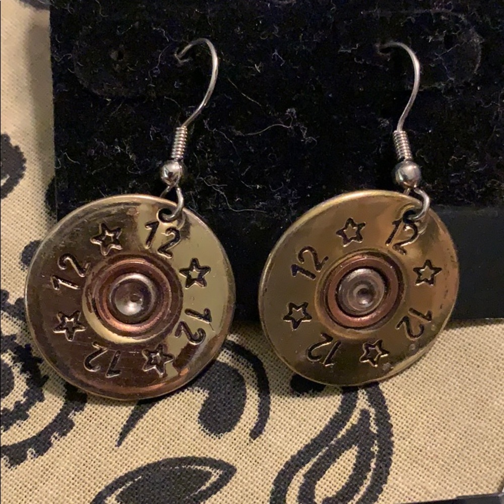 Bullet casing earrings